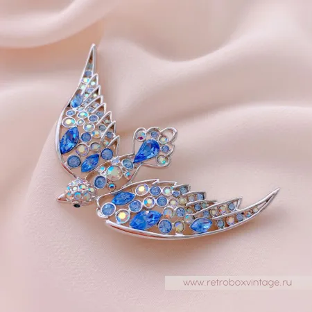 NOLAN MILLER Брошь «Синяя птица мечты»