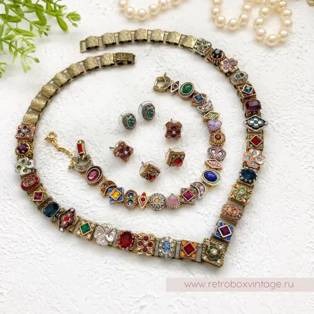 SWEET ROMANCE Серьги-трио «Ренессанс» (3 пары в комплекте)