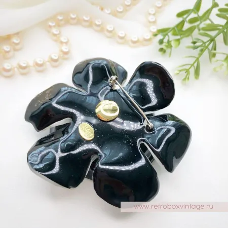 ALEXIS BITTAR Брошь «Серебристый лунный цветок»