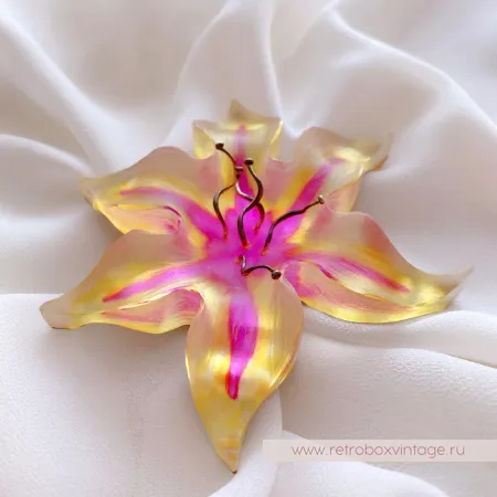 ALEXIS BITTAR Брошь «Цветок рассвета - лилия»