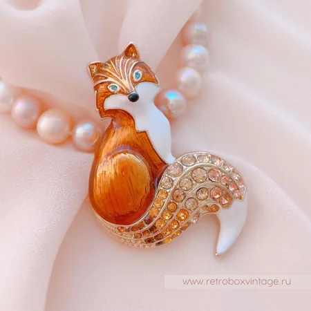 NAPIER Брошь "Рыжая лиса"