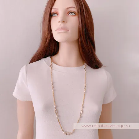 TRIFARI Комплект «Жемчужный: ожерелье и клипсы»