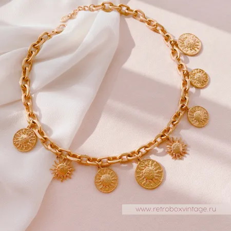 ZARA Комплект цепей "Золотые боги Солнца"