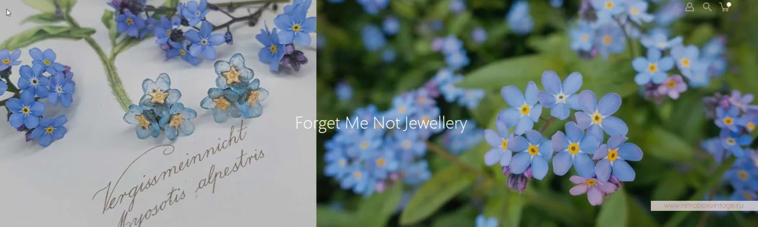 MICHAEL MICHAUD Кольцо "Три голубых незабудки"