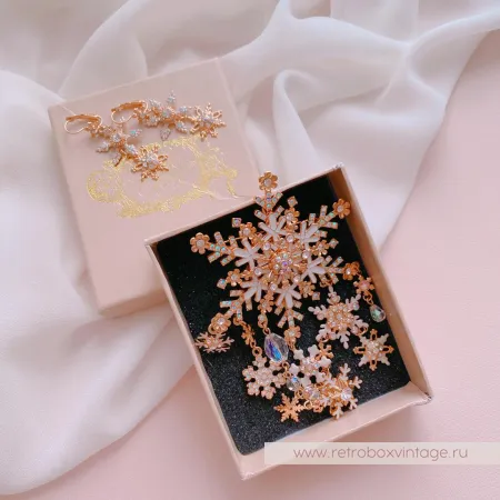 KIRKS FOLLY Брошь и серьги «Метелица»