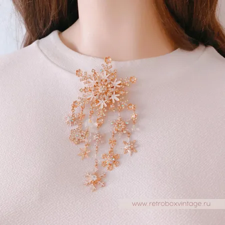 KIRKS FOLLY Брошь и серьги «Метелица»