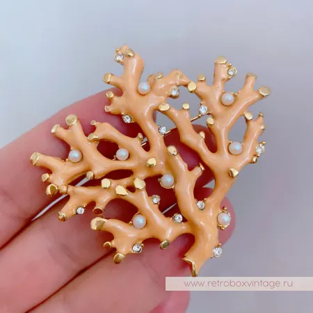 ST.JOHN Брошь «Кораллы»
