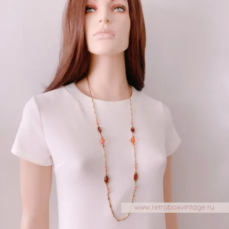 1928 JEWELRY Цепочка с безелями «Желание»