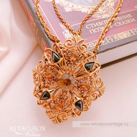 FLORENZA Ожерелье "Чудное мгновение" (Амбра)