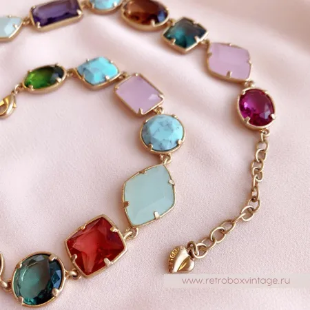 CAROLEE Ожерелье «Морские камушки-самоцветы»