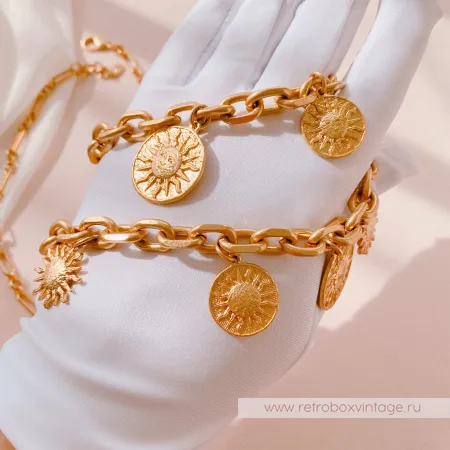 ZARA Комплект цепей "Золотые боги Солнца"