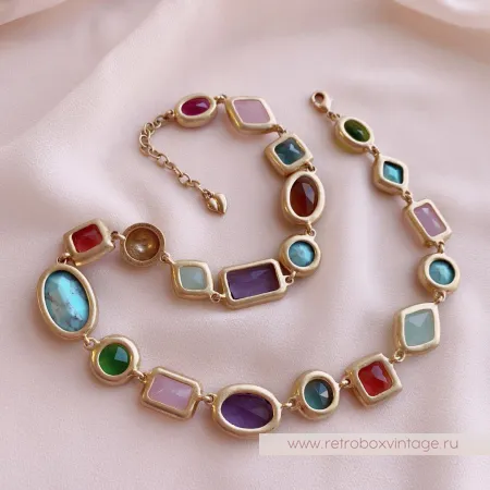 CAROLEE Ожерелье «Морские камушки-самоцветы»