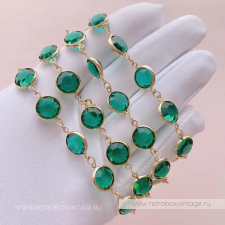 SWAROVSKI Нить безелей «Изумрудная мечта»