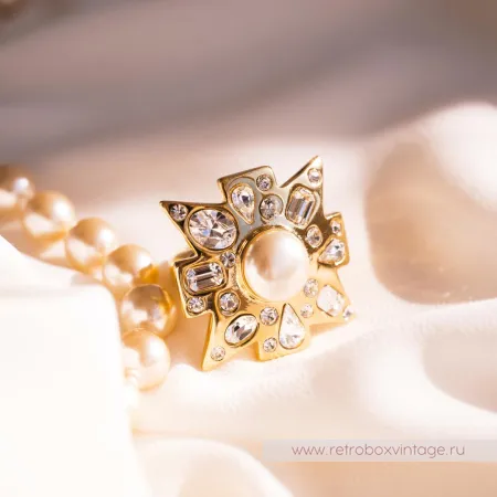 KJL / KENNETH J LANE Кольцо «Мальтийский жемчужный крест»