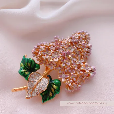 JOAN RIVERS Брошь «Ветка сирени»
