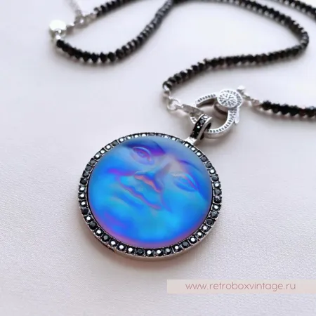 KIRKS FOLLY Ожерелье «Лунная нимфа: хамелеон сине-зеленый»