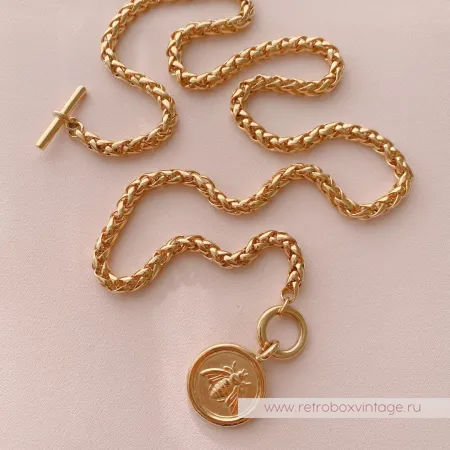 JOAN RIVERS Ожерелье «Медальон с золотой пчелой» (уценка)