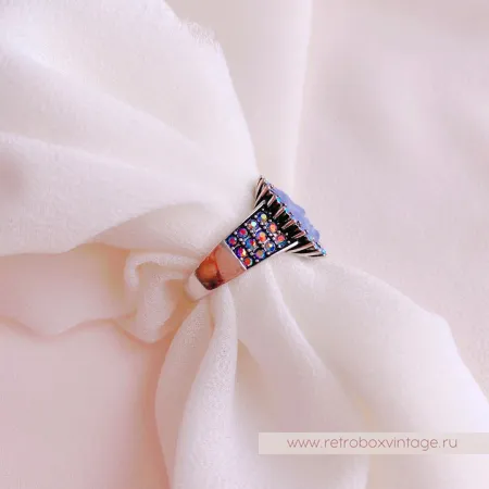 KIRKS FOLLY Кулон на цепочке «Голубая луна»