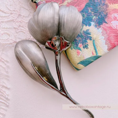 ALEXIS BITTAR Брошь "Пепельный тюльпан" Эксклюзив