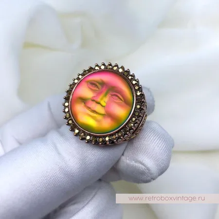 KIRKS FOLLY Кольцо «Лунная нимфа: хамелеон фуксия»