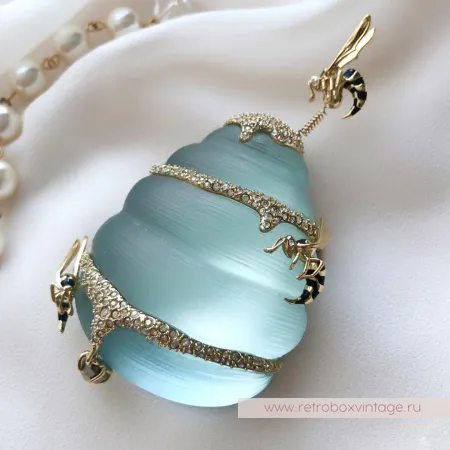 ALEXIS BITTAR Брошь «Мятный улей и дикие пчёлы»