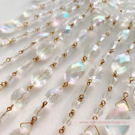 JOAN RIVERS Ожерелье "Хрустальный водопад" с сиянием Aurura Borealis