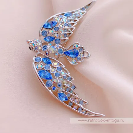 NOLAN MILLER Брошь «Синяя птица мечты»