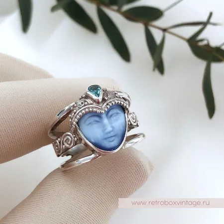 SAJEN Кольцо «Голубая богиня» стерлинг 925
