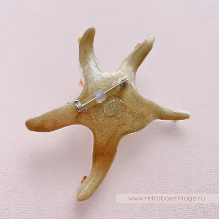 ALEXIS BITTAR Брошь «Морская звезда: белая»