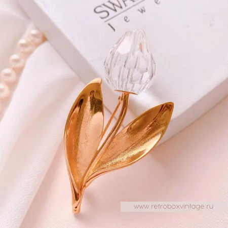 SWAROVSKI Брошь "Хрустальный тюльпан" Коллекция Crystal Memories