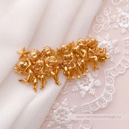 EDGAR BEREBI Брошь «Ангелы любви: золото»