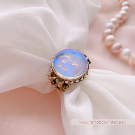 SWEET ROMANCE Кольцо «Лунная соната: бронза»