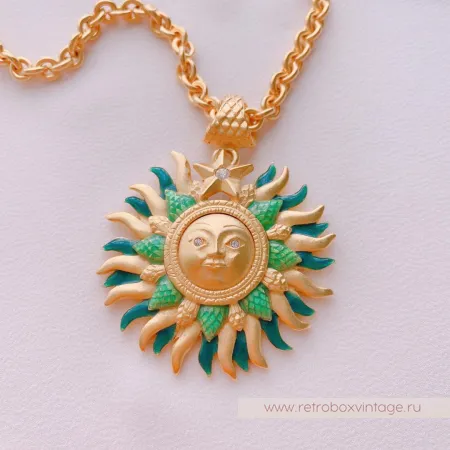 BOB MACKIE Кулон на цепочке «Лесное солнце любви»