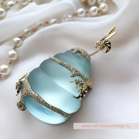 ALEXIS BITTAR Брошь «Мятный улей и дикие пчёлы»