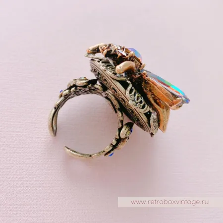 SWEET ROMANCE Кольцо «Радужная пчелка»