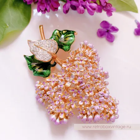 JOAN RIVERS Брошь «Персидская сирень»