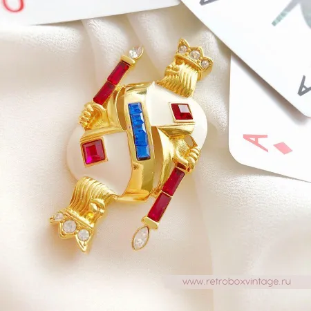 TRIFARI Брошь «Карточный король»