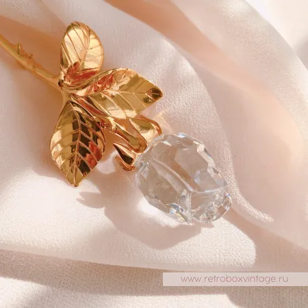 SWAROVSKI Брошь "Хрустальная роза" Коллекция Crystal Memories