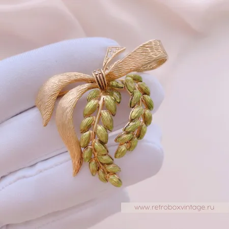 JOAN RIVERS Брошь «Весна: веточка с бантом»