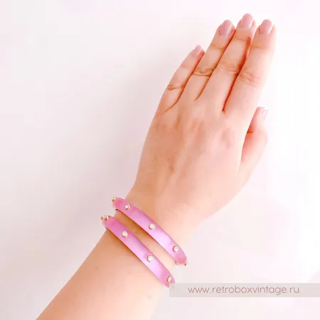 ALEXIS BITTAR Браслет "Яркие вспышки: нежная роза"