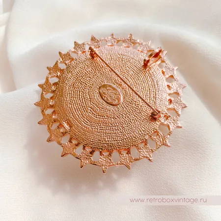 KIRKS FOLLY Брошь-кулон «Лавандовая императрица-луна»