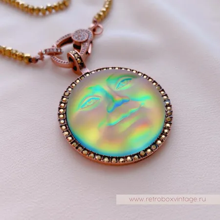 KIRKS FOLLY Кольцо «Лунная нимфа: хамелеон радуга»