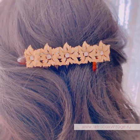 KIRKS FOLLY Гребень для волос «Золотые цветы»