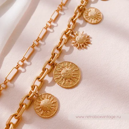 ZARA Комплект цепей "Золотые боги Солнца"
