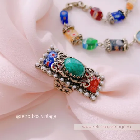 SWEET ROMANCE Кольцо «Цветущий луг: красные»