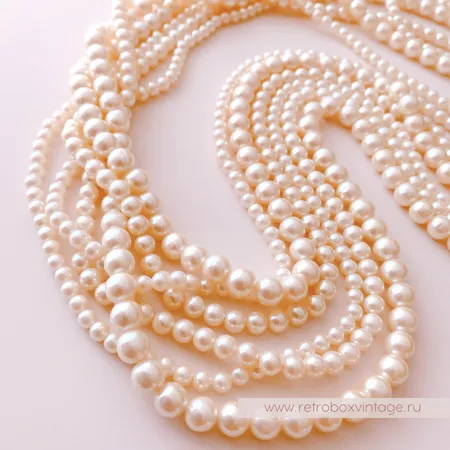 MARVELLA Ожерелье «Жемчужные каскады» шесть нитей