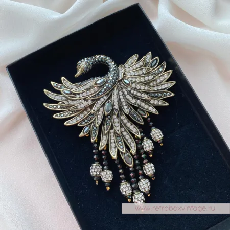 HEIDI DAUS Брошь «Царевна-лебедь»