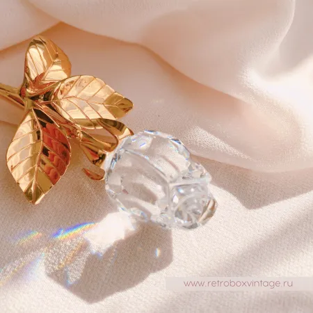SWAROVSKI Брошь "Хрустальная роза" Коллекция Crystal Memories