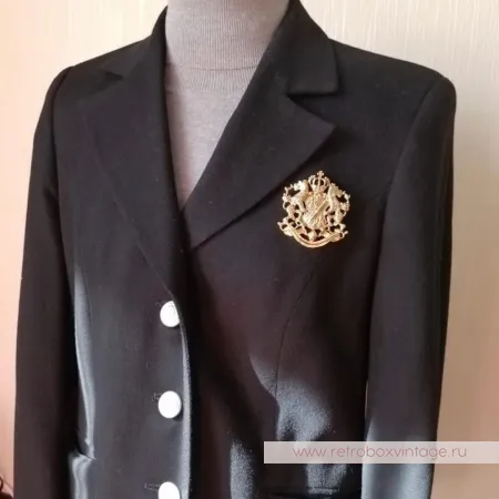 JOAN RIVERS Брошь «Фамильный герб со львами»