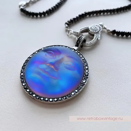 KIRKS FOLLY Ожерелье «Лунная нимфа: хамелеон сине-зеленый»